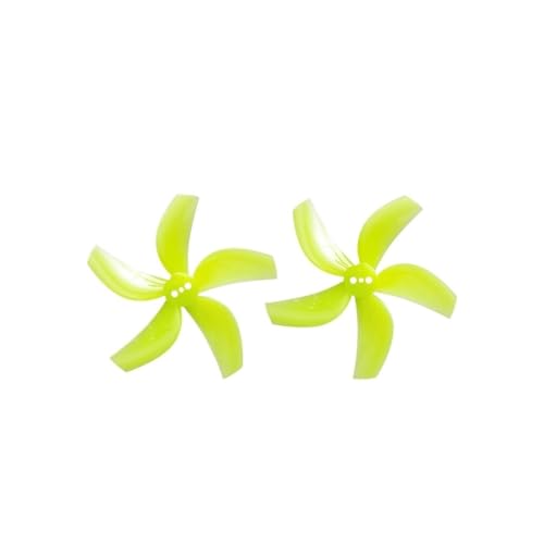 INSOGZRAF Universal Drone Propeller for Mit D63 5-Blatt PC Gefasst 63mm 2,5 Zoll RC FPV Freestyle(Yellow) von INSOGZRAF
