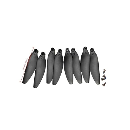 INSOGZRAF Universal Drone Propeller for Mit E E8 Remote Quadcopter Zubehör 58mm laufrad Schraube Zubehör(16pcs Blades) von INSOGZRAF