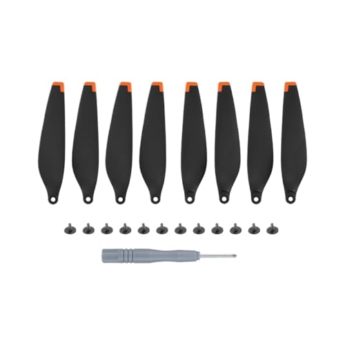 INSOGZRAF Universal Drone Propellers 4 Pairs Quick-Release laufrad Propeller for Mit DM3P Low-Noise Propeller(Orange Tip) von INSOGZRAF