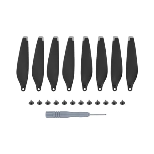 INSOGZRAF Universal Drone Propellers 4 Pairs Quick-Release laufrad Propeller for Mit DM3P Low-Noise Propeller(Silver Tip) von INSOGZRAF