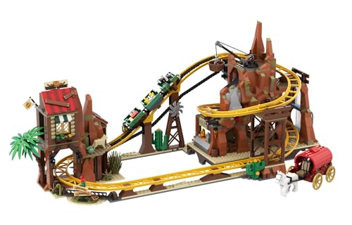 INSOON Wild West Achterbahn Bauspielzeug für Erwachsene Kinder Jungen Mädchen 8-12+ 1300 Stück INSOON Wild West Achterbahn Bauspielzeug für Erwachsene Kinder Jungen Mädchen 8-12+ 1300 Stück von INSOON