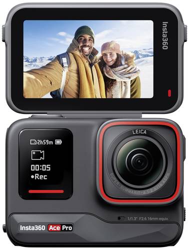 Insta360 Ace Pro Action Cam 8K, 4K, 2.7K, Full-HD, Zeitlupe, Zeitraffer, Touch-Screen, Bluetooth, WL von INSTA360