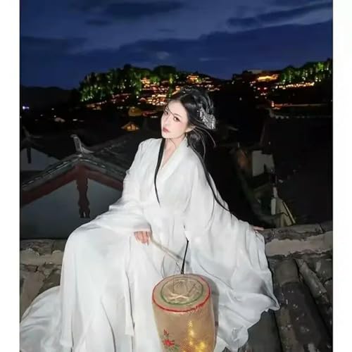Hanfu Chinesisches traditionelles Hanfu-Tanzkleid, weibliches Cosplay-Kostüm, Sommerkleid, weißes Kleid, Hanfu, Damen von INSTR