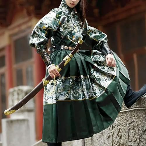 Hanfu Hanfu-Rüstungskleid für Herren und Damen, antikes chinesisches Hanfu-Rüstungskleid, Bogenschütze, Cosplay-Kostüm, Rot, Schwarz, Beige, Hanfu-Sets von INSTR