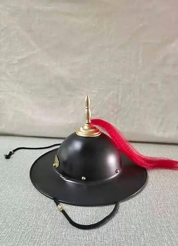 INSTR Alte chinesische Ming-Dynastie Hanfu Eimer Helm Hut Cosplay Zubehör Armschützer Hanfu Aluminium Caps für Herren von INSTR