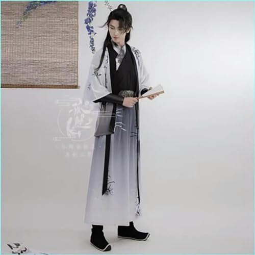 INSTR Hanfu Hanfu, alte chinesische Stickerei, Hanfu, Cosplay-Kostüm, Sommerparty, Outfit, Hanfu-Set für Herren von INSTR