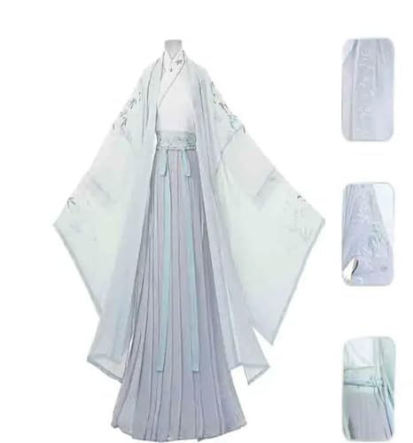 INSTR Hanfu Hanfu-Jacke für Herren und Damen, chinesische Stickerei, Hanfu-Jacke, für Paare, Cosplay, Kostüm, Verkleidung von INSTR