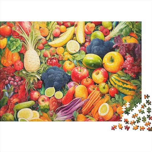 1000 Stück Fruit Puzzles Für Erwachsene Impossible Puzzle 1000 Teiliges Puzzle Lernspiel Spielzeug Geschenk 1000pcs (75x50cm) von INTCHE