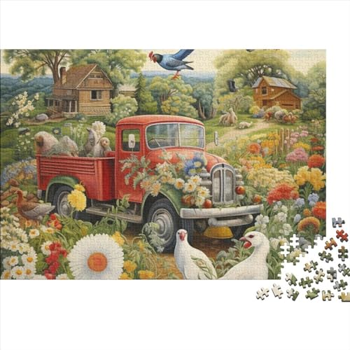 1000 Stück Ranches Puzzles Für Erwachsene Impossible Puzzle 1000 Teiliges Puzzle Lernspiel Spielzeug Geschenk 1000pcs (75x50cm) von INTCHE