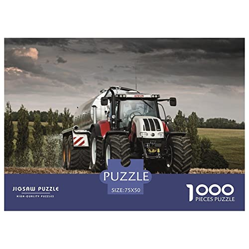 1000 Stück Tractors Puzzles Für Erwachsene Impossible Puzzle 1000 Teiliges Puzzle Lernspiel Spielzeug Geschenk 1000pcs (75x50cm) von INTCHE