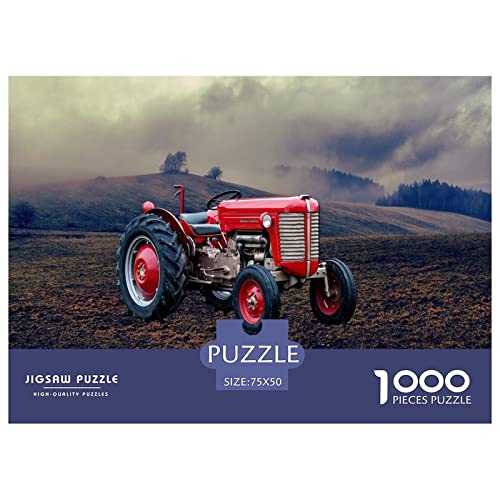 1000 Stück Tractors Puzzles Für Erwachsene Impossible Puzzle 1000 Teiliges Puzzle Lernspiel Spielzeug Geschenk 1000pcs (75x50cm) von INTCHE