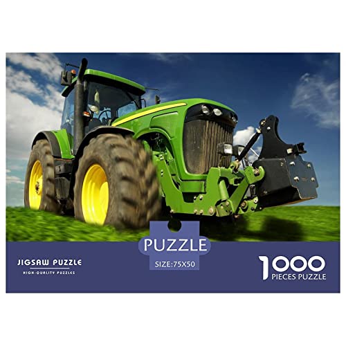 1000 Stück Tractors Puzzles Für Erwachsene Impossible Puzzle 1000 Teiliges Puzzle Lernspiel Spielzeug Geschenk 1000pcs (75x50cm) von INTCHE