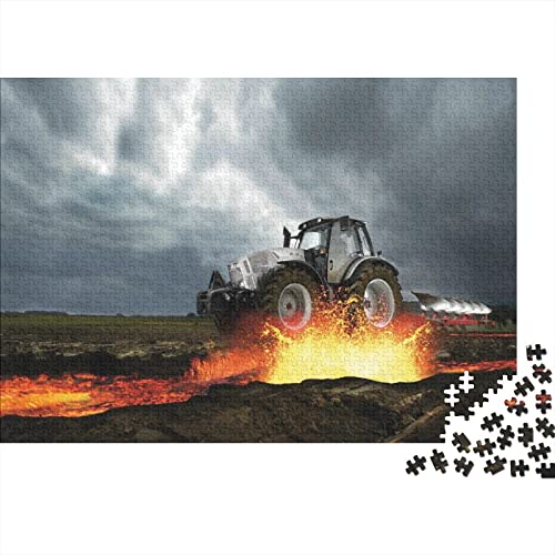 1000 Stück Tractors Puzzles Für Erwachsene Impossible Puzzle 1000 Teiliges Puzzle Lernspiel Spielzeug Geschenk 1000pcs (75x50cm) von INTCHE