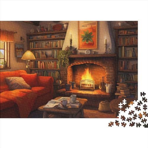 Cosy Cottage Puzzle 1000 Teile Erwachsene Puzzle DIY Jigsaw Puzzle Holzpuzzle Für Die Ganze Familie Intellektuelles Herausforderungsspiel 1000pcs (75x50cm) von INTCHE