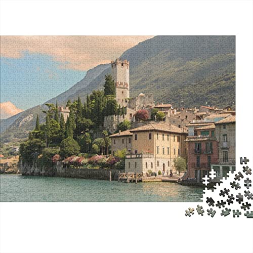 Lake Garda Puzzle 1000 Teile ErwachsenePuzzle Impossible Puzzle Landscapes DIY Puzzle Geschicklichkeitsspiel Für Die Ganze Familie 500pcs (52x38cm) von INTCHE