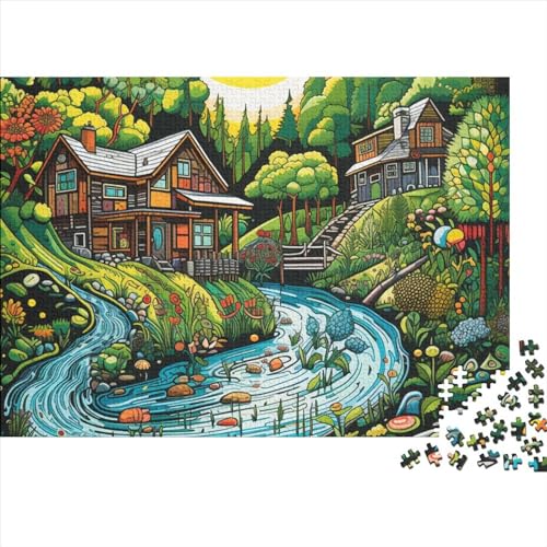 Paradise Puzzle 1000 Teile Erwachsene Puzzle DIY Jigsaw Puzzle Holzpuzzle Für Die Ganze Familie Intellektuelles Herausforderungsspiel 1000pcs (75x50cm) von INTCHE
