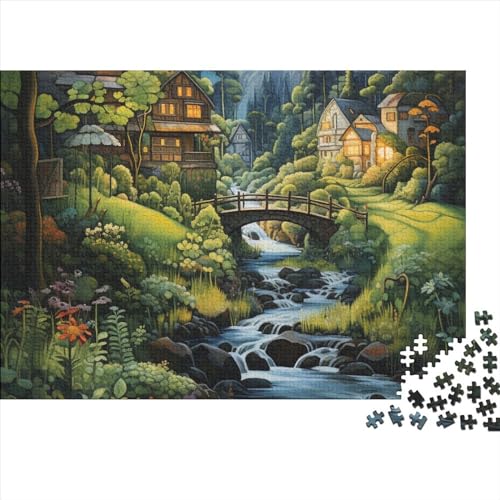 Paradise Puzzle 1000 Teile Erwachsene Puzzle DIY Jigsaw Puzzle Holzpuzzle Für Die Ganze Familie Intellektuelles Herausforderungsspiel 300pcs (40x28cm) von INTCHE