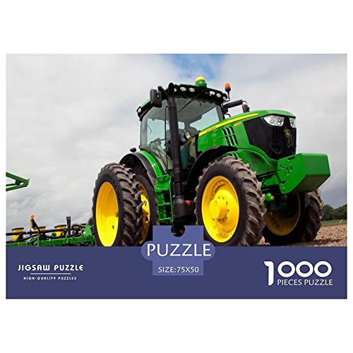 Tractors Puzzle 1000 Impossible Teile Puzzle Für Erwachsene Puzzle DIY Holzpuzzle Geschicklichkeitsspiel Für Die Ganze Familie 1000pcs (75x50cm) von INTCHE