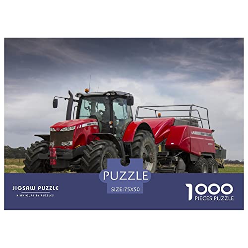 Tractors Puzzle 1000 Impossible Teile Puzzle Für Erwachsene Puzzle DIY Holzpuzzle Geschicklichkeitsspiel Für Die Ganze Familie 1000pcs (75x50cm) von INTCHE