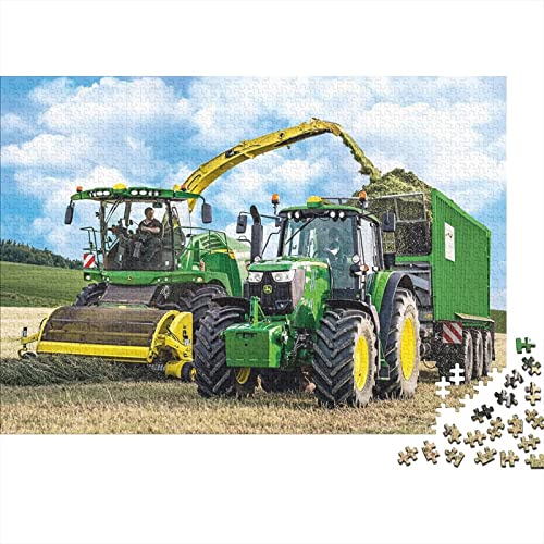 Tractors Puzzle 1000 Teile Erwachsene Puzzle DIY Jigsaw Puzzle Holzpuzzle Für Die Ganze Familie Intellektuelles Herausforderungsspiel 1000pcs (75x50cm) von INTCHE