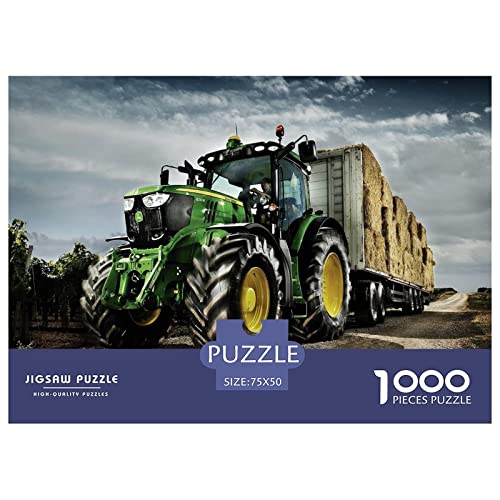 Tractors Puzzle 1000 Teile ErwachsenePuzzle Impossible Puzzle DIY Puzzle Geschicklichkeitsspiel Für Die Ganze Familie 1000pcs (75x50cm) von INTCHE