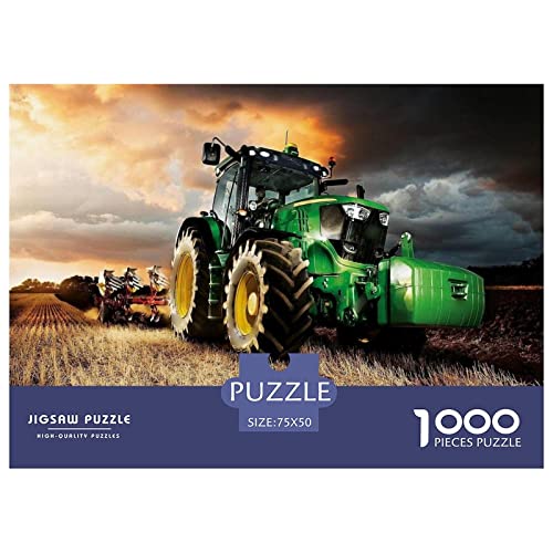 Tractors Puzzle 1000 Teile ErwachsenePuzzle Impossible Puzzle DIY Puzzle Geschicklichkeitsspiel Für Die Ganze Familie 1000pcs (75x50cm) von INTCHE