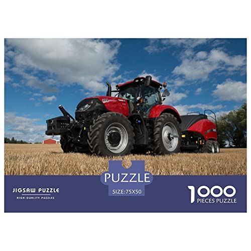 Tractors Puzzle 1000 Teile Erwachsenenpuzzle Puzzle Holzpuzzle Geschicklichkeitsspiel Für Die Ganze Familie Intellektuelles 1000pcs (75x50cm) von INTCHE