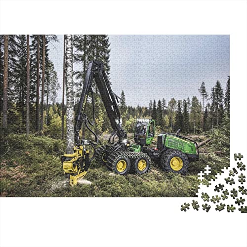 Tractors Puzzle 1000 Teile Erwachsenenpuzzle Puzzle Holzpuzzle Geschicklichkeitsspiel Für Die Ganze Familie Intellektuelles 300pcs (40x28cm) von INTCHE