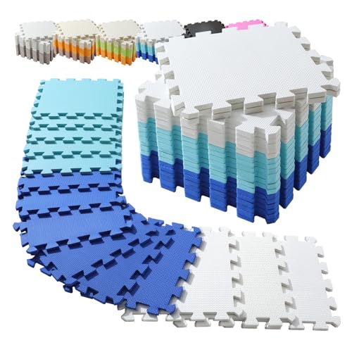 INTOMENG Bodenschutzmatte für Fitnessgeräte & Kinder Spielmatte Puzzlematte 30x30 cm mit Sicherer Anti-Rutsch-Oberfläche, für Kinderzimmer, Fitnessbereich, Haustiere & Familien von INTOMENG
