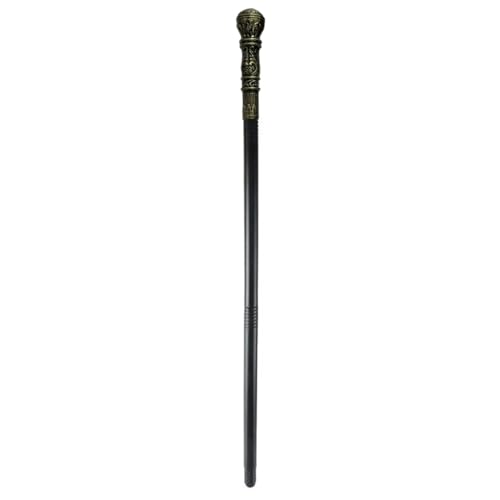 IOEUIWP 23,62 Zoll Schlangenkobras Cane Pharao Zepter Zuhälter Zaubererstab Halloween Cosplay Kostüm Zubehör for Frauen Männer Cosplay-Kostüm-Zubehö(Bronze Toe) von IOEUIWP
