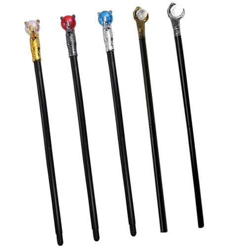 IOEUIWP 5Pcs Zepter Requisiten Halloween Cane Dekorative Zauberstab König Kostüm Prop Party Liefert Foto Cosplay Cosplay-Kostüm-Zubehö IOEUIWP 5Pcs Zepter Requisiten Halloween Cane Dekorative Zauberstab König Kostüm Prop Party Liefert Foto Cosplay Cosplay-Kostüm-Zubehö von IOEUIWP