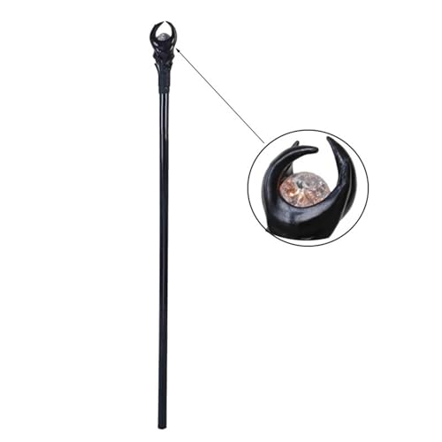 IOEUIWP Anime Halloween LED Licht Zauberstab Zepter Wizard Mitarbeiter Böse Hexe Cosplay Spazierstock Cane Prop Zubehör Party Cosplay-Kostüm-Zubehö(Color 1) von IOEUIWP