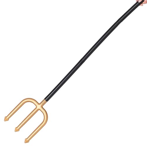 IOEUIWP Dreizack Halloween Party Dreizack Prop Cosplay Dämon Liefert Make-Up Requisiten Zepter Dekorative Cosplay-Kostüm-Zubehö(Color 01) von IOEUIWP