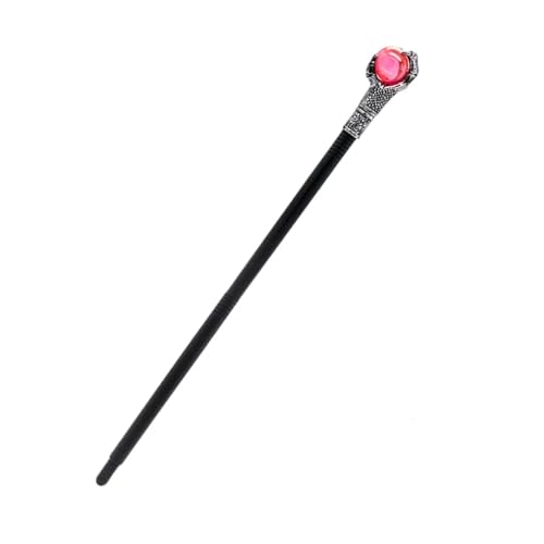 IOEUIWP Halloween Kostüm Spazierstock for Festivals Bühnenshow Geburtstag Cosplay-Kostüm-Zubehö(Red Color Ball) von IOEUIWP