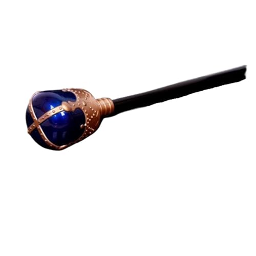 IOEUIWP Kreative Kinder Erwachsene König Königin Prinz Zepter Cosplay Requisiten Fee Zauberstab Party Halloween Kostüm Weihnachten Cosplay-Kostüm-Zubehö(Gold Blue) von IOEUIWP