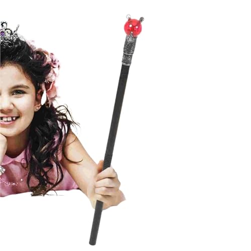 IOEUIWP Zepter Spielzeug Zauberstäbe Zauberer Halloween Cosplay Cane Prop Make-Up Kostüm Requisiten Kind Cosplay-Kostüm-Zubehö(Red) von IOEUIWP