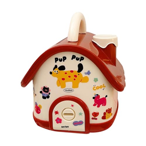 IOIUSKKU Kinder Sparschwein mit Schlüssel, Cartoon Spielzeug zum Geldsparen, ABS Sparschwein zum Sparen, Cartoon Sparschwein, niedliches Sparschwein Kinderspielzeug, Rot von IOIUSKKU