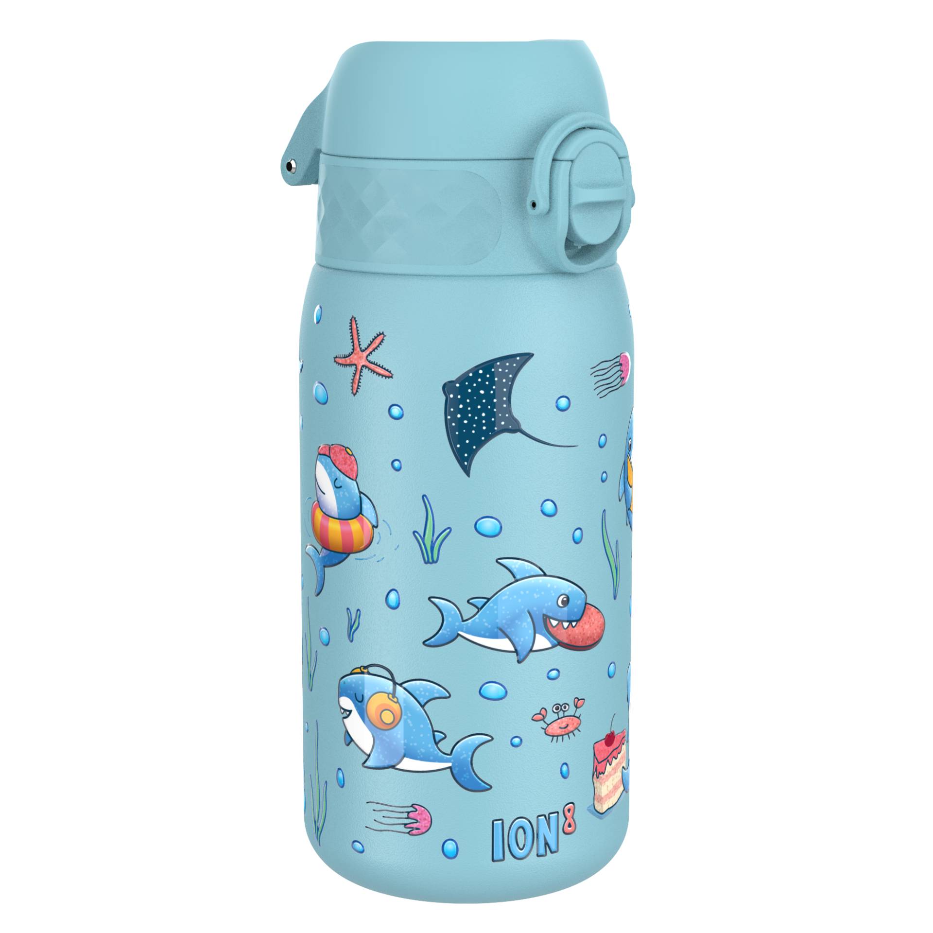 ion8 Kinder-Wasserflasche Edelstahl 400 ml hellblau von ION8