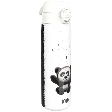ion8 Trinkflasche auslaufsicher Edelstahl 600 ml Panda / weiß von ION8