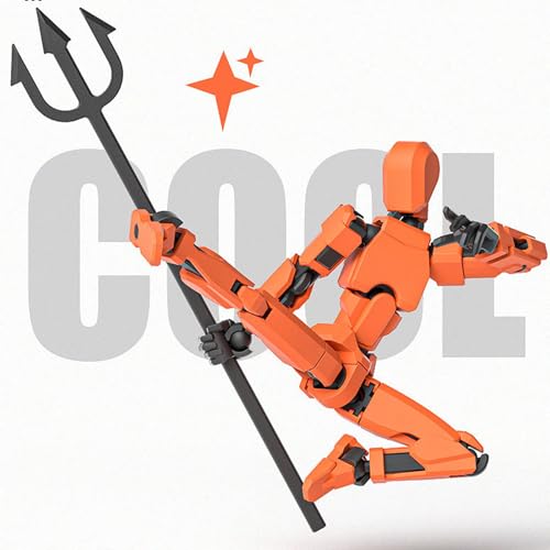 T13 Action-Figure-Set 3D-Druckete Gelenke Magnetische Action-Figur Orange für Erwachsene oder Sammlerfiguren mit(14+ Jahre alt) von IOO6Z8SY