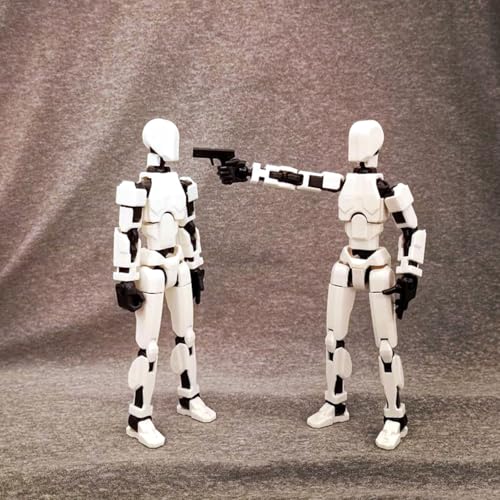T13 Action-Figurenset (Montage erforderlich), 3D-gedruckte Mehrgelenke, Titan 13 Action-Figuren, Mehrgelenkiger Glücks-Mobilroboter Nova T-13 (14+ Jahre alt-Weiß) von IOO6Z8SY