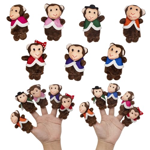 IOPJLK Fingerpuppen, 7 Stück fingerpuppen für Kinder Story Time, Mini plüschtiere Set für Geschichte Zeit Kindergeburstag Gastgeschenk Mitgebsel Fingerpuppen IOPJLK Fingerpuppen, 7 Stück fingerpuppen für Kinder Story Time, Mini plüschtiere Set für Geschichte Zeit Kindergeburstag Gastgeschenk Mitgebsel Fingerpuppen von IOPJLK