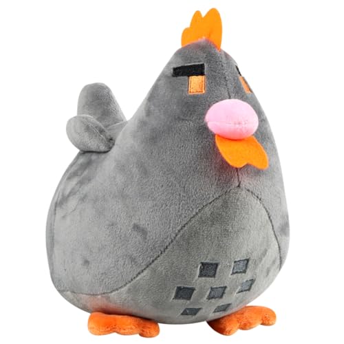IOSCDH Chicken Cuddly Toy, Cute Plush Chicken Cushion, Animal Chicken Plush, Farm Hen Plush Toy Cushion as a Gift for Game Fans - 20CM von IOSCDH