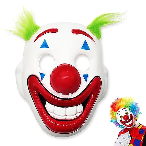 IOSCDH Clowns Party Masken, Scary Clown Maske zum Halbmasken Kinder, Kinder&Erwachsene für Maskerade, Geburtstags, Halloween, Weihnachten, Cosplay von IOSCDH