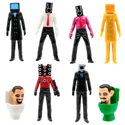 IOSCDH Ski-bidi-Toilet Figures, Toilet Toy Figuren Set 8Pcs Ski-Bidi Tabletop TOI-Let Figures Model TOI-Lettenpuppe Anime Spiel Ornament Modell Für Kinder Geburtstagsgeschenk D, YU7526 IOSCDH Ski-bidi-Toilet Figures, Toilet Toy Figuren Set 8Pcs Ski-Bidi Tabletop TOI-Let Figures Model TOI-Lettenpuppe Anime Spiel Ornament Modell Für Kinder Geburtstagsgeschenk D, YU7526 von IOSCDH