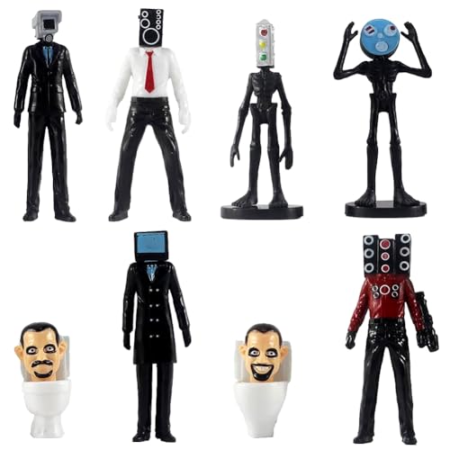 IOSCDH Ski-bidi-Toilet Figures, Toilet Toy Figuren Set 8Pcs Ski-Bidi Toilet Tabletop Ski-Bidi TOI-Let Figures Model Set TOI-Lettenpuppe Anime Spiel Ornament Modell Für Kinder Geburtstagsgeschenk B IOSCDH Ski-bidi-Toilet Figures, Toilet Toy Figuren Set 8Pcs Ski-Bidi Toilet Tabletop Ski-Bidi TOI-Let Figures Model Set TOI-Lettenpuppe Anime Spiel Ornament Modell Für Kinder Geburtstagsgeschenk B von IOSCDH