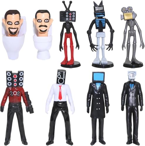 IOSCDH Ski-bidi-Toilet Figures, Toilet Toy Figuren Set 9Pcs Ski-Bidi Toilet Tabletop Ski-Bidi TOI-Let Figures Model Set TOI-Lettenpuppe Anime Spiel Ornament Modell Für Kinder Geburtstagsgeschenk C IOSCDH Ski-bidi-Toilet Figures, Toilet Toy Figuren Set 9Pcs Ski-Bidi Toilet Tabletop Ski-Bidi TOI-Let Figures Model Set TOI-Lettenpuppe Anime Spiel Ornament Modell Für Kinder Geburtstagsgeschenk C von IOSCDH