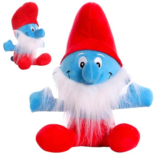 IOSCDH Smurfs Plüschtier, Anime Cartoon Schlümpfe Plüschtier Smurf Plüschtier Kuscheltier Stofftier Gefüllte Plüschpuppe,Mädchen Jungen Bett Kinderzimmer Dekor Themed Geburtstag Party Supplies(E) von IOSCDH