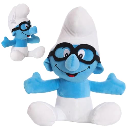 IOSCDH Smurfs Plüschtier, Anime Cartoon Schlümpfe Plüschtier Smurf Plüschtier Kuscheltier Stofftier Gefüllte Plüschpuppe,Mädchen Jungen Bett Kinderzimmer Dekor Themed Geburtstag Party Supplies(F) von IOSCDH