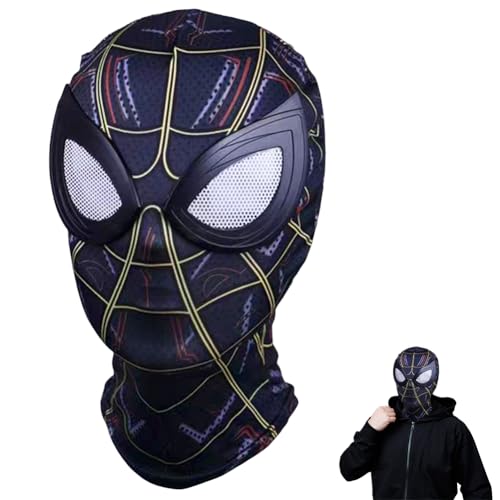 IOSCDH Spider Mask, Party 3D Hero Masks for Children, Halloween Costume Black Masks for Festivals Role Play Stage Shows von IOSCDH
